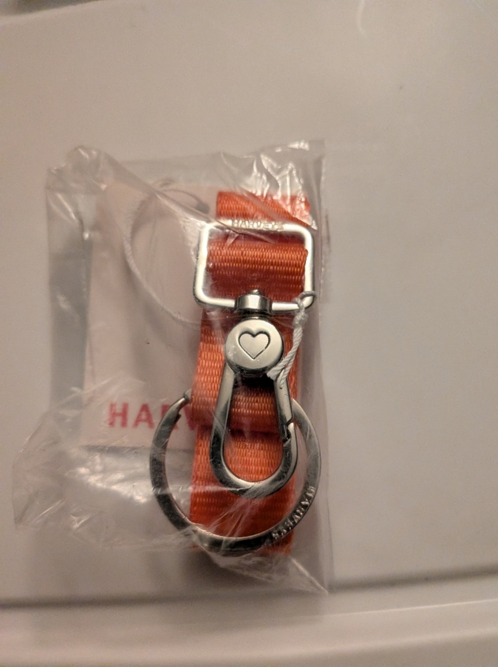 Harveys Orange Keychain